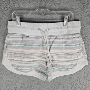 ATHLETA Beachside Cabo Linen Shorts, Striped , 405736, Size 4 30x3*